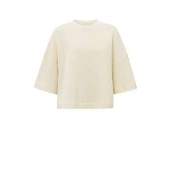 YAYA Short sleeve sweatshirt, off white