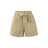 YAYA Garment dye woven high waist cargo short, summer sand