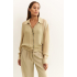 YAYA Blouse jacket with zipper, soft green