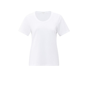 YAYA Short sleeve t-shirt with round neck, pure white