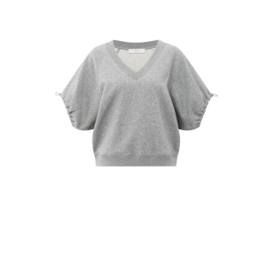 YAYA V-neck sweatshirt with elastic