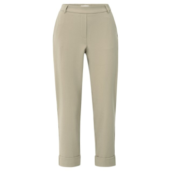 YAYA Pantalon with elastic waist, sand beige