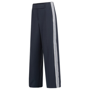 YAYA High waist wide leg trousers, inkwell blue