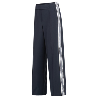 YAYA High waist wide leg trousers, inkwell blue