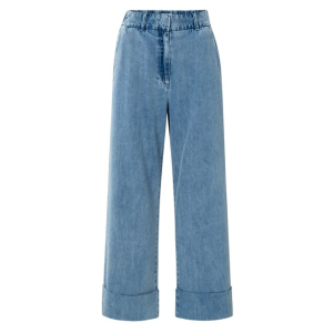 YAYA Denim pantalon w roll up - L32, blue denim