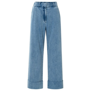 YAYA Denim pantalon w roll up - L34, blue denim