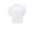 YAYA Jersey top with folded detail, pure white 