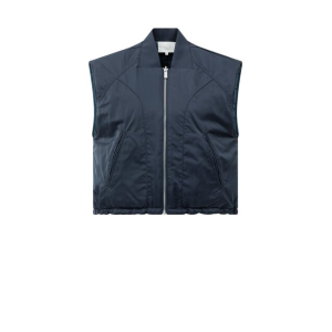 YAYA Nylon reversible bodywarmer, inkwell blue