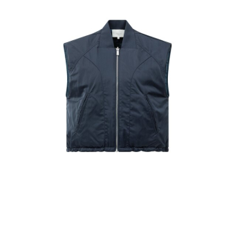 YAYA Nylon reversible bodywarmer, inkwell blue