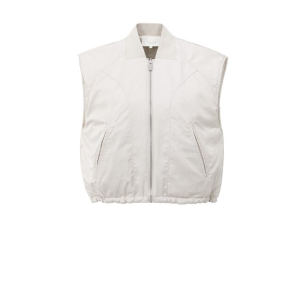 YAYA Nylon reversible bodywarmer, beige