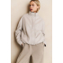YAYA Faux leather jacket with baloon effect, chalk white