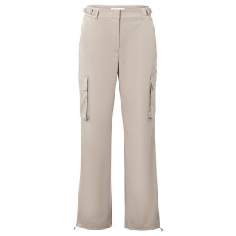 YAYA Wide leg cargo trousers with pockets, agate grey