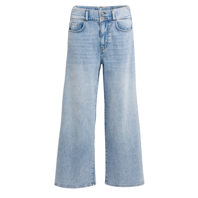YAYA Losvallende spijkerbroek met speciale tailleband - L32 blue