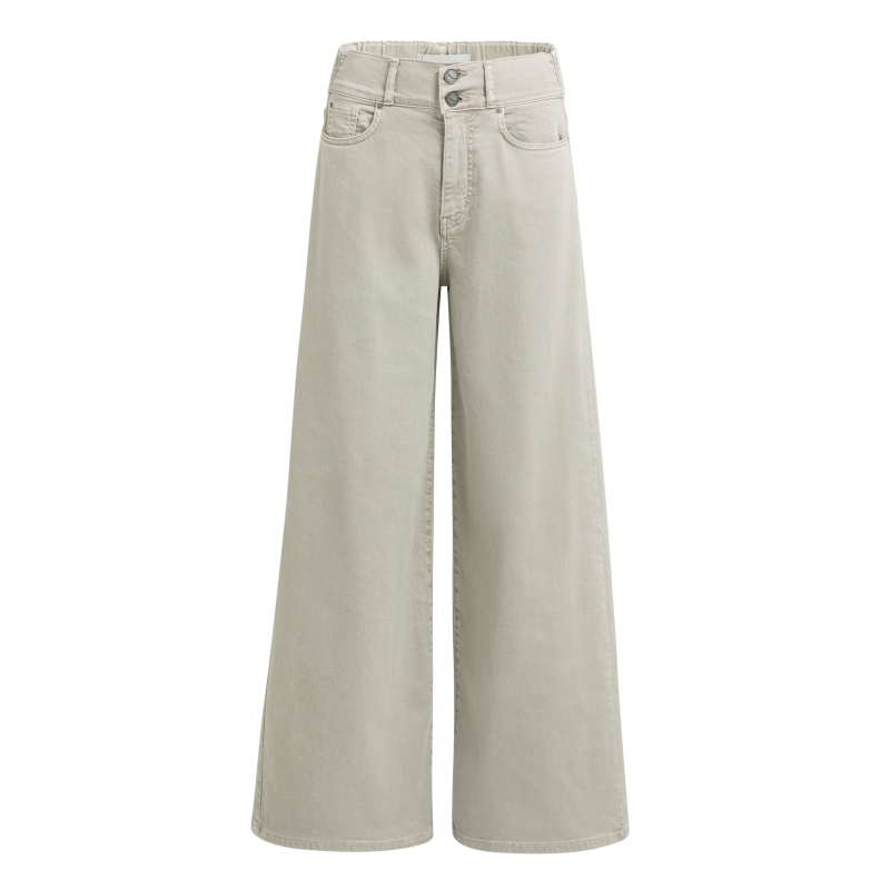 YAYA Losvallende spijkerbroek met speciale tailleband - L34 grey denim