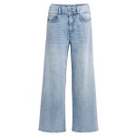 YAYA Losvallende spijkerbroek met speciale tailleband - L34 blue denim