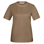 YAYA Basic T-shirt met korte mouwen en ronde hals teak brown