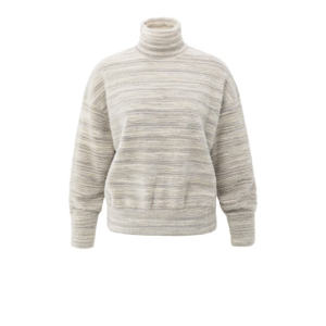 YAYA space dye sweater, brownish grey melange YAYA space dye sweater, brownish grey melange