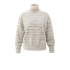 YAYA space dye sweater, brownish grey melange