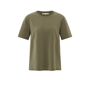 YAYA Short sleeve sweatshirt, capers brownish green