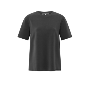 YAYA Short sleeve sweatshirt, oyster black