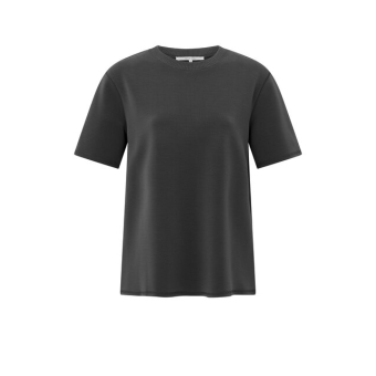 YAYA Short sleeve sweatshirt, oyster black