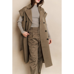 YAYA Woven loose fit trousers, capers brownish green YAYA Woven loose fit trousers, capers brownish green