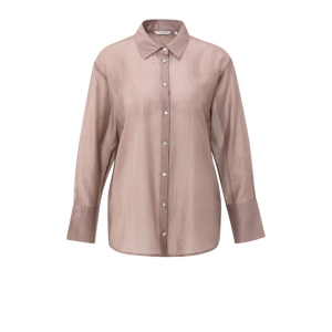 YAYA Sheer blouse with back slit, blush pink YAYA Sheer blouse with back slit, blush pink