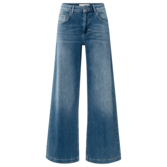 YAYA High waist loose wide denim - L32, blue denim