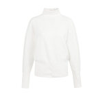 YAYA High neck sweater with buttons snowfall white