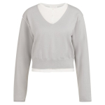 YAYA Sweater with layered look 