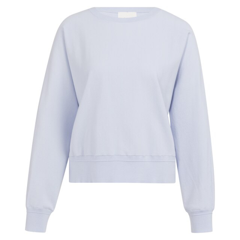 YAYA Sweater with seam details ice blue