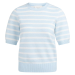 YAYA Sweater with stripe pattern ice blue dessin