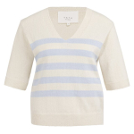YAYA Sweater with blue stripes