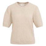 YAYA Textured knitted sweater desert beige dessin
