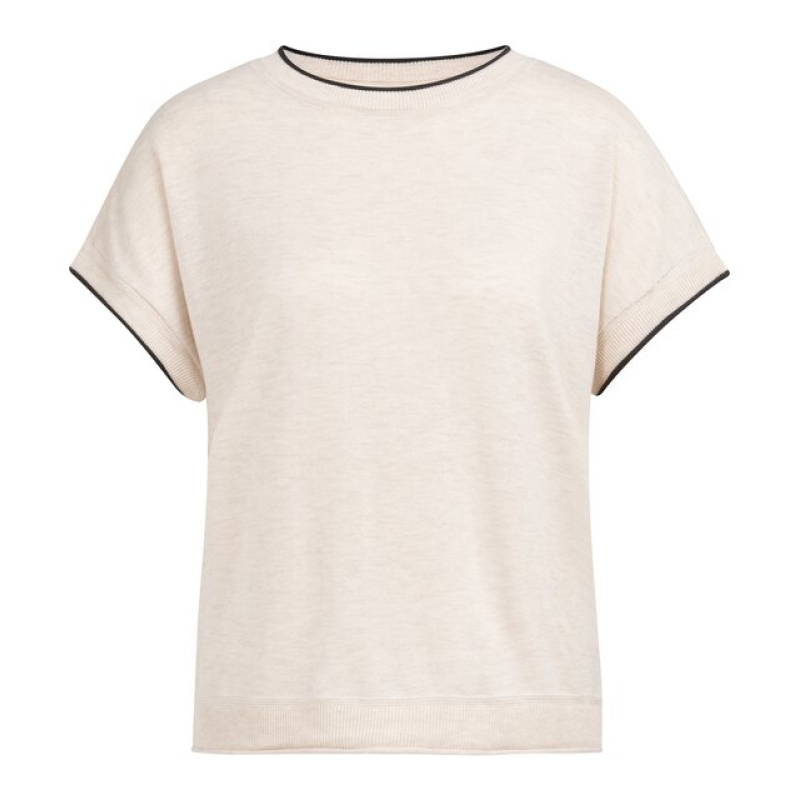 YAYA /Knitted sweater with rolled ed