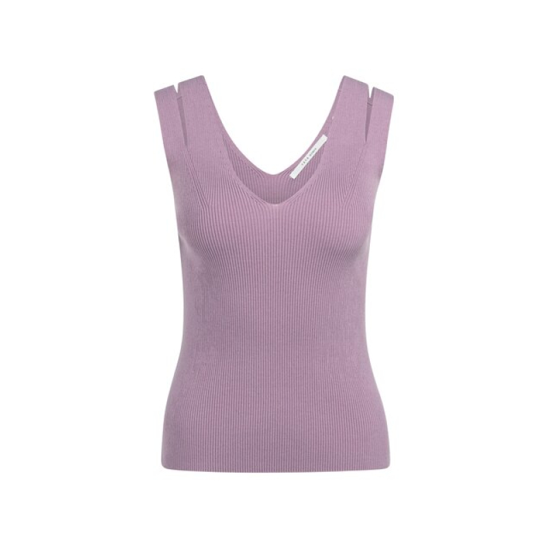 YAYA geribd tanktop met schouderslit