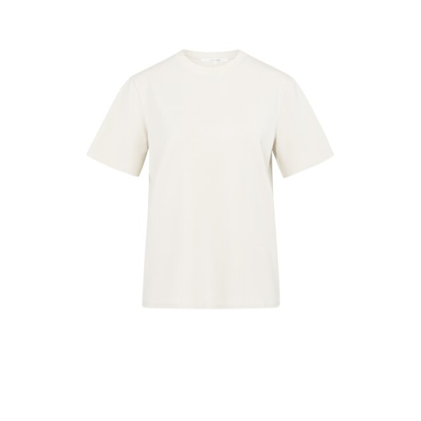 YAYA Sweatshirt with ribbed neck birch beige