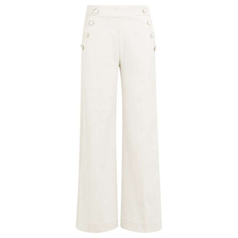 YAYA Trousers with buttons temple gray