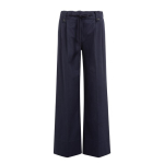 YAYA Woven trousers with drawcord navy blazer blue