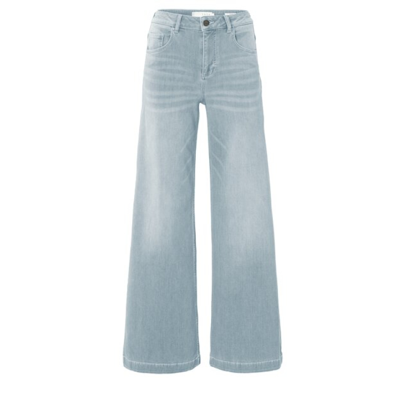 YAYA Extra wide leg denim L32 light blue denim