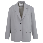 YAYA Oversized blazer with buttons iron grey