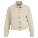 YAYA Denim jacket with seams beige