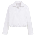 YAYA Balloon blouse with zipper pure white