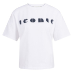 YAYA Boyfriend t-shirt with print pure white dessin