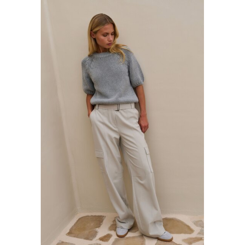 YAYA Chunky knit sweater grijs