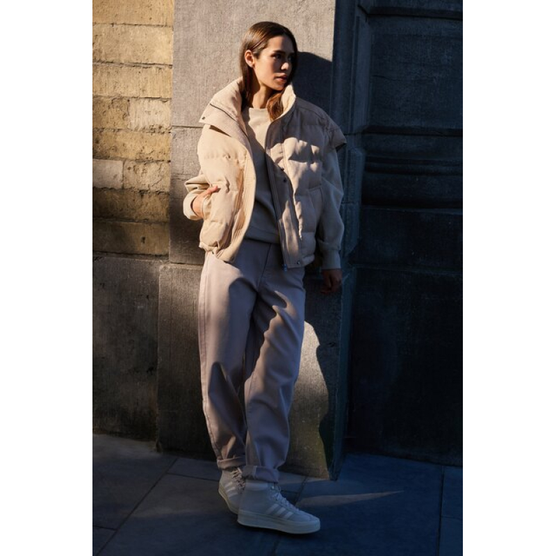 YAYA High waist beige jeans oxford tan brown