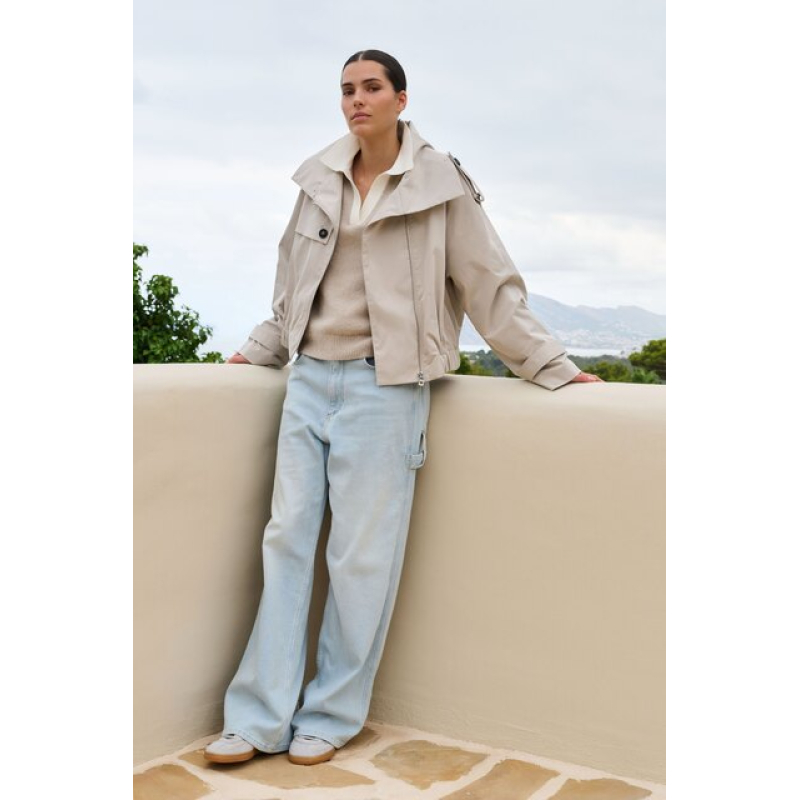 YAYA Denim jeans with low crotch light blue denim