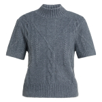 YAYA Kabeltrui met korte mouwen seal grey