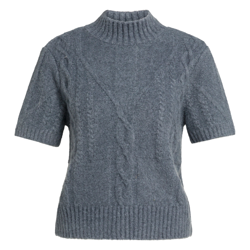 YAYA Kabeltrui met korte mouwen seal grey