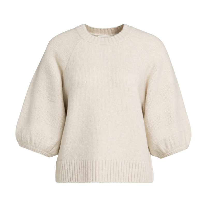 YAYA Trui met mouwen met textuur off white